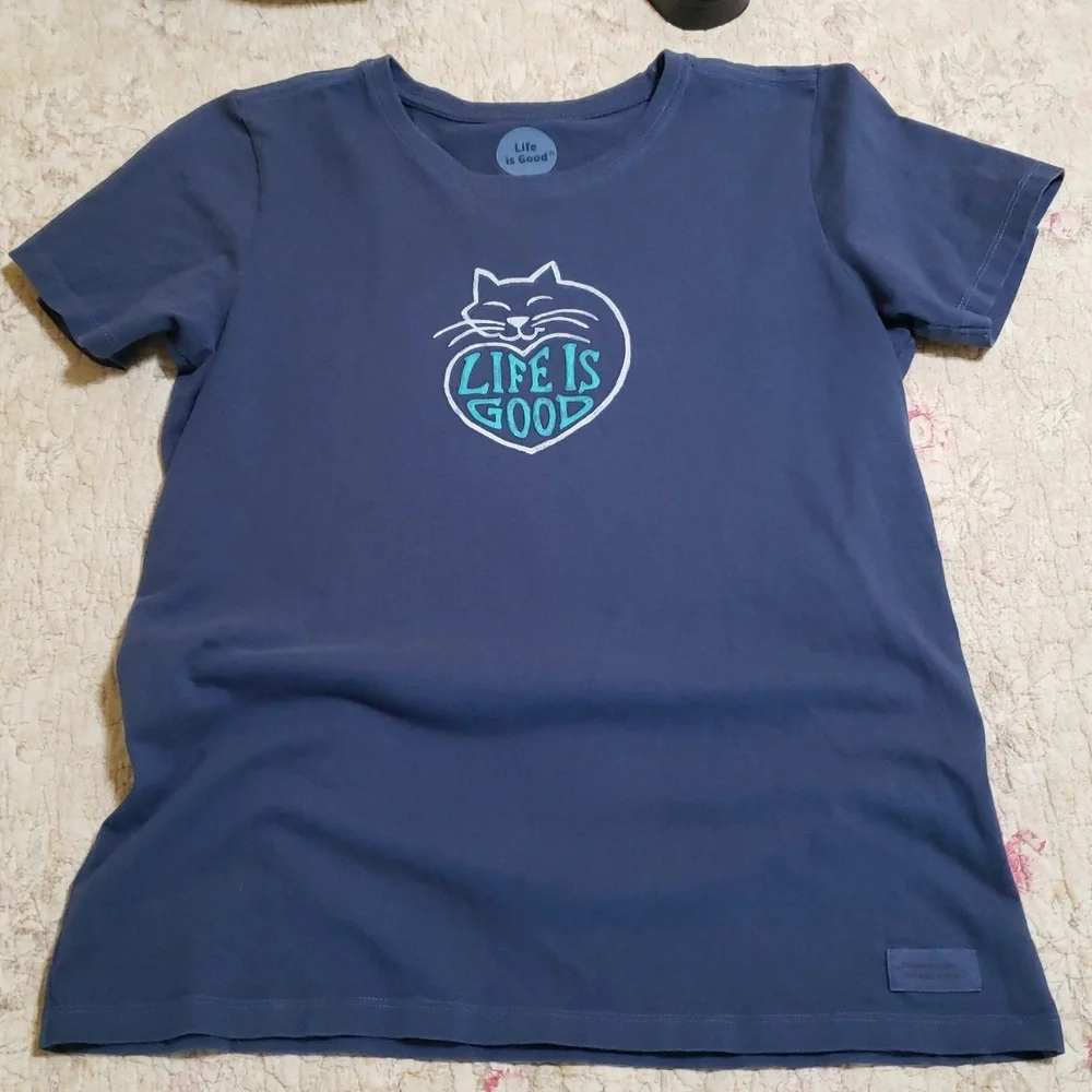 Life is Good Cat Heart tee / M